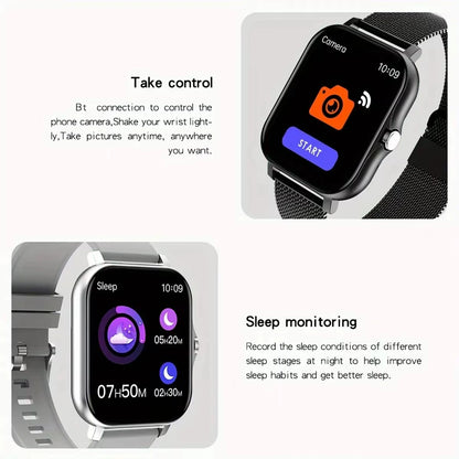 2025 New Smart Watch Bluetooth Call Message Reminder Man Woman Gift Full Touch Screen Sports Fitness Smart Watch